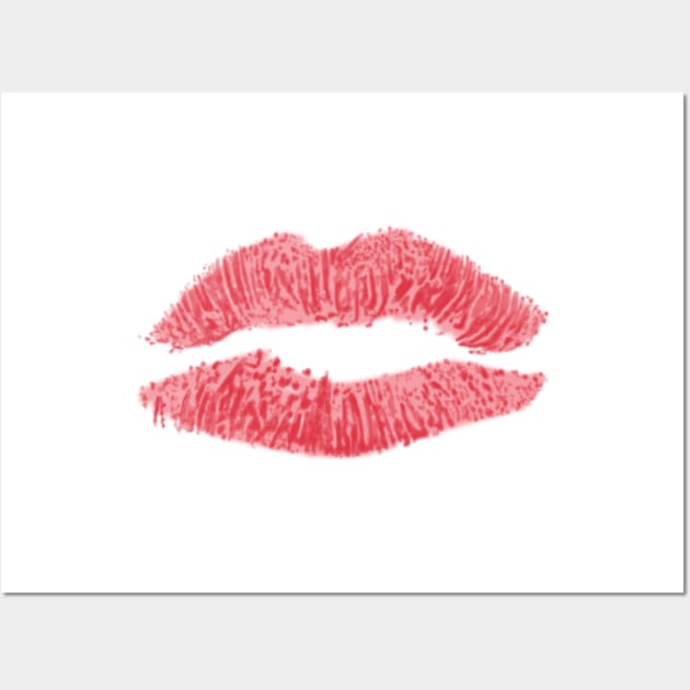 Kiss Lipstick Wall Art by gin3art